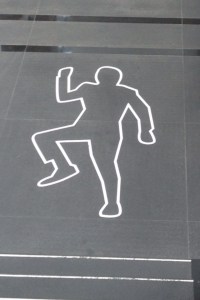 chalk outline